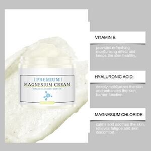 Magnesium Premium Cream Body Butter Improves Sleep Relieves Muscles